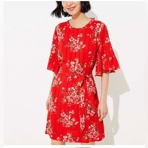 NWOT LOFT Meadow Tie Waist Dress